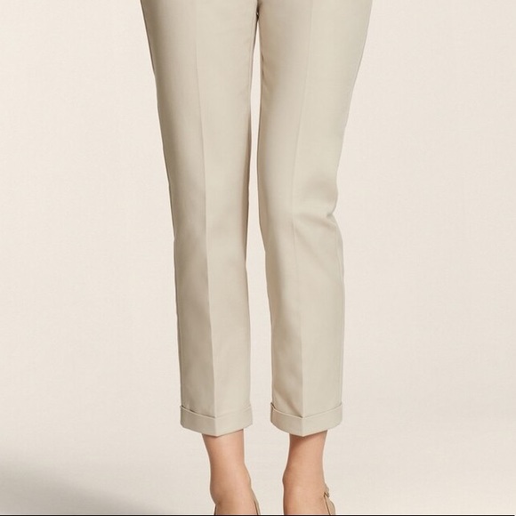 CHICO’S So Slimming Khaki Cropped Cuffed Pant, XL - Picture 6 of 8